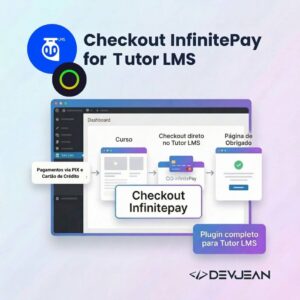Checkout InfinitePay para Tutor LMS – Pagamento via Pix e Cartão sem WooCommerce